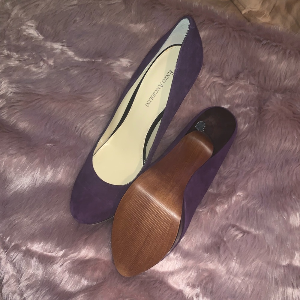 Dark Purple platform heels